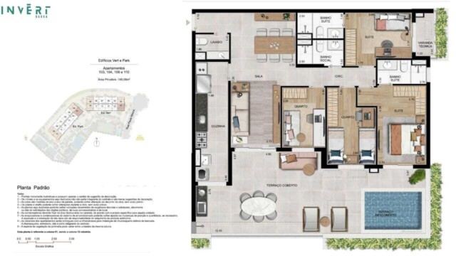 Invert Barra da Tijuca Gafisa plantas dos apartamentos Invert Barra da Tijuca Gafisa plantas dos apartamentos