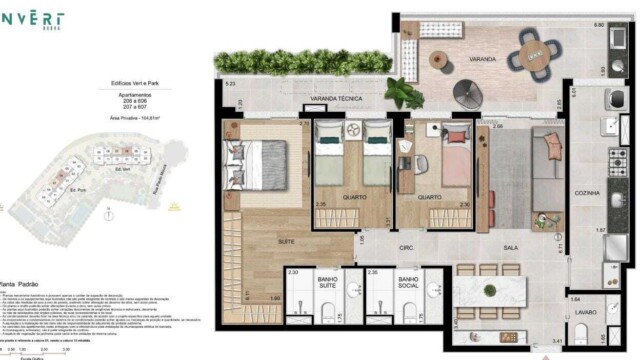 Invert Barra da Tijuca Gafisa plantas dos apartamentos Invert Barra da Tijuca Gafisa plantas dos apartamentos