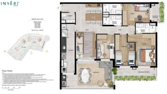 Invert Barra da Tijuca Gafisa plantas dos apartamentos Invert Barra da Tijuca Gafisa plantas dos apartamentos